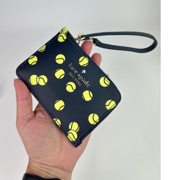 Kate Spade Tennis Toss Large Slim Bifold Wallet and - Picture 10 of 12